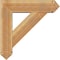 Ekena Millwork Traditional Arts and Crafts Rough Sawn Bracket w/ Offset Brace, Western Red Cedar, 8"W x 30"D x 30"H BKT0806X30X30TRA03RWR - alternate 2